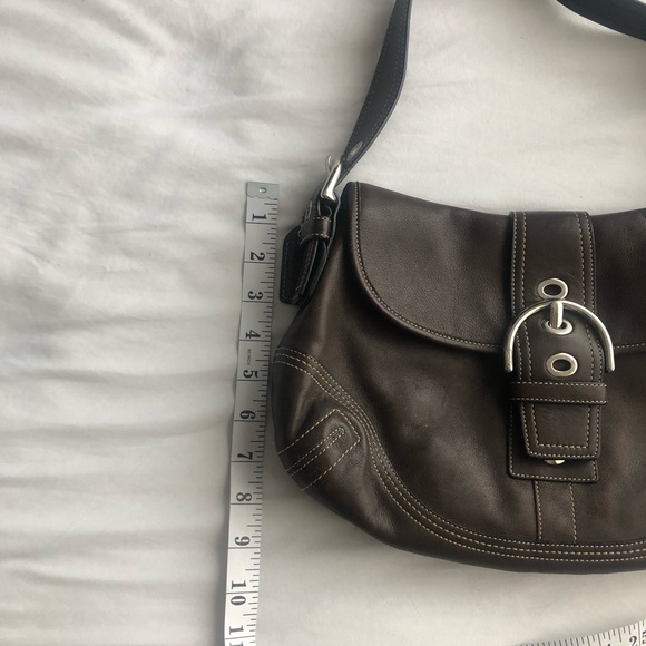 Brown Coach Soho Shoulder Bag Purse - Picture 7 of 13